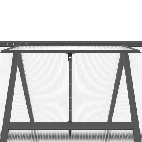 Staklenik s okvirom antracit 169 x 169 x 202 cm aluminijski - Antracit 169 x 169 x 202 cm Cijena
