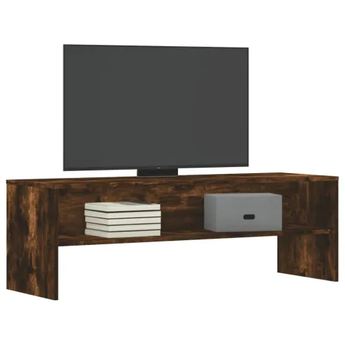 TV ormarić boja dimljenog hrasta 120x40x40 cm konstruirano drvo - Dimljeni hrast Cijena
