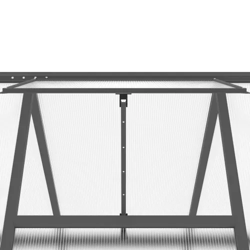 Staklenik s okvirom antracit 169 x 169 x 195 cm aluminijski - Antracit 169 x 169 x 195 cm Cijena
