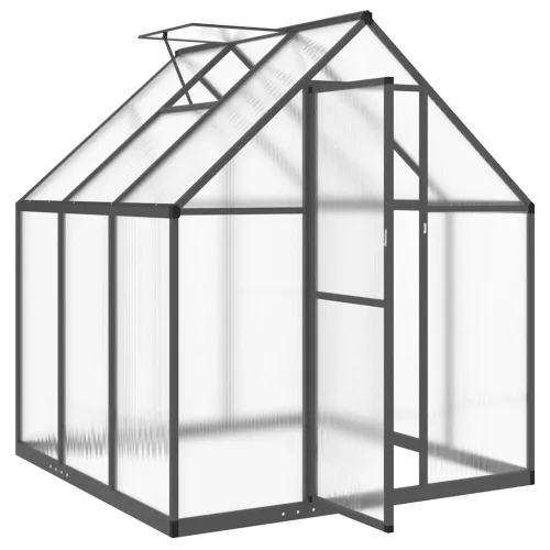 Staklenik s okvirom antracit 169 x 169 x 195 cm aluminijski - Antracit 169 x 169 x 195 cm Cijena