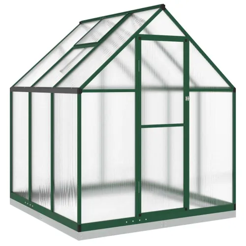 Staklenik s okvirom zeleni 169 x 169 x 202 cm aluminijski - Zelena 169 x 169 x 202 cm 1 Zelena Cijena