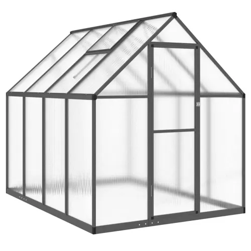 Staklenik s okvirom antracit 224 x 169 x 195 cm aluminijski - Antracit 224 x 169 x 195 cm 1 Antracit Cijena