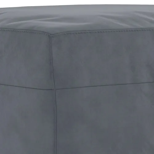 3-dijelni set sofa s jastucima tamnosivi baršunasti - Tamno siva s jastucima i tabureom Cijena