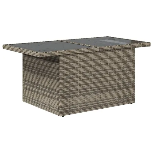 Vrtna garnitura - 7-dijelni set vrtnih sofa sivi od poliratana - Siva 7 Cijena