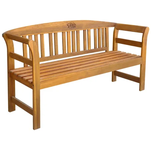 Vrtna klupa 157 cm od masivnog bagremovog drva - Prirodna Klupa (157 cm) Cijena