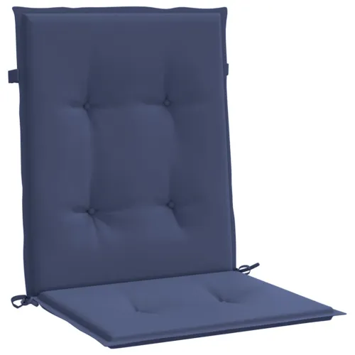 Jastuci za stolice s niskim naslonom 6 kom modri od tkanine - Modra 100 x 50 x 4 cm 6 Cijena