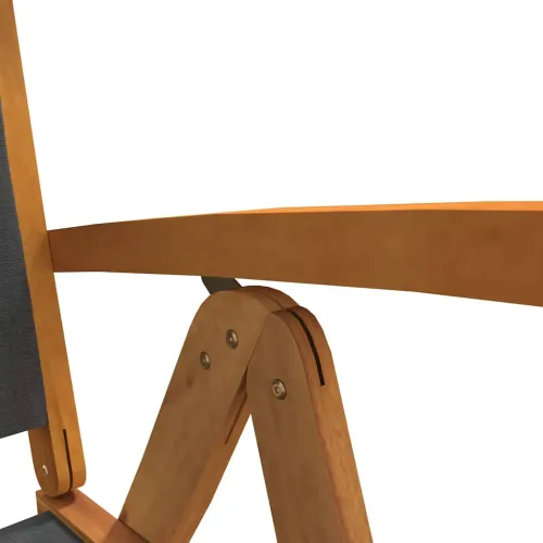 Vrtna garnitura - 7-dijelni vrtni blagovaonski set od drva bagrema i tekstilena - Crna 6 Pravokutno Cijena