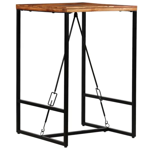 Barski stol od masivnog obnovljenog drva 70 x 70 x 106 cm - 70 x 70 x 106 cm Cijena