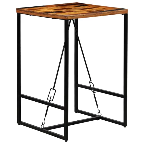 Barski stol od masivnog obnovljenog drva 70 x 70 x 106 cm - 70 x 70 x 106 cm Cijena