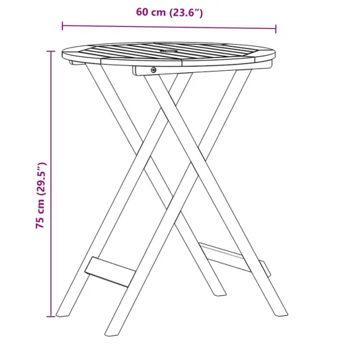 3-dijelni bistro set od tkanine i masivnog drva plava i bijela - Plava i bijela 60 x 75 cm Cijena