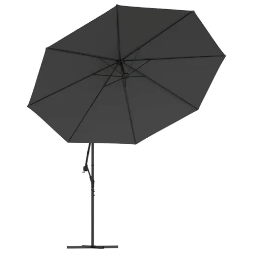 Konzolni vrtni suncobran s čeličnim stupom 350 cm antracit - Antracit Cijena