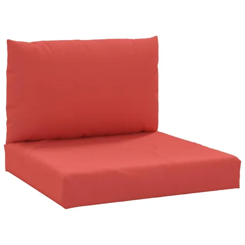 Jastuci za sofu od paleta 2 kom crveni od tkanine - Crvena srednja sofa Cijena