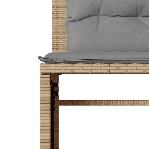 Vrtna garnitura - 4-dijelni set vrtnih sofa s jastucima bež od poliratana - bež i siva 1 Cijena