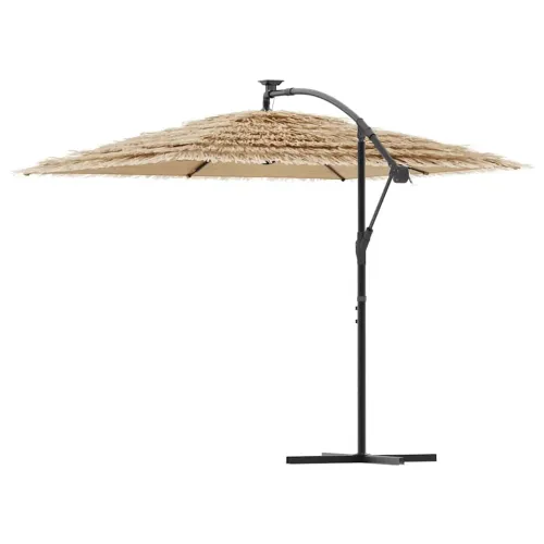Vrtni suncobran s čeličnom šipkom smeđi 246x246x230 cm - Smeđa 246 x 246 x 230 cm Cijena