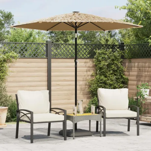 Vrtni suncobran s čeličnom šipkom smeđi 223 x 223 x 213 cm - Smeđa 223 x 223 x 213 cm Cijena