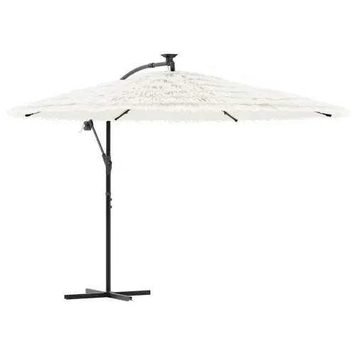 Vrtni suncobran s čeličnom šipkom bijeli 290x290x238 cm - Bijela 290 x 290 x 238 cm 1 Cijena