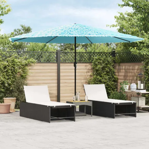 Vrtni suncobran s čeličnom šipkom plavi 388x388x248 cm - Plava 388 x 388 x 248 cm Cijena