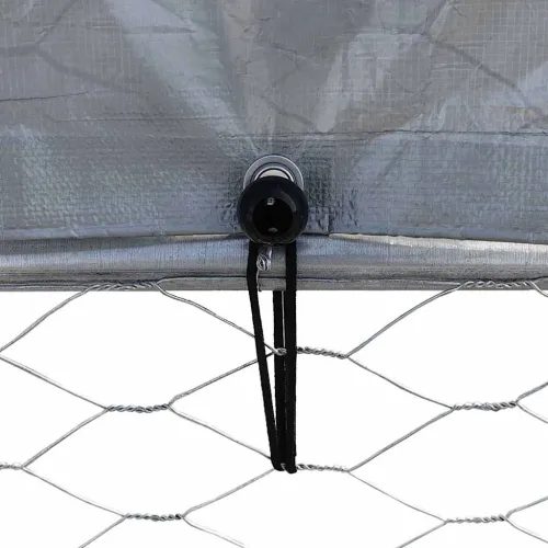 Kavez za pse s krovom i vratima srebrni od pocinčanog čelika - 285 x 195 x 230 cm Cijena