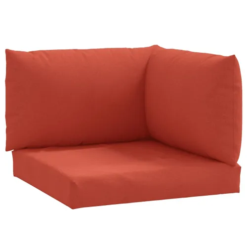 Jastuci za palete 3 kom prošarano crveni od tkanine - Crvena kutna sofa Cijena