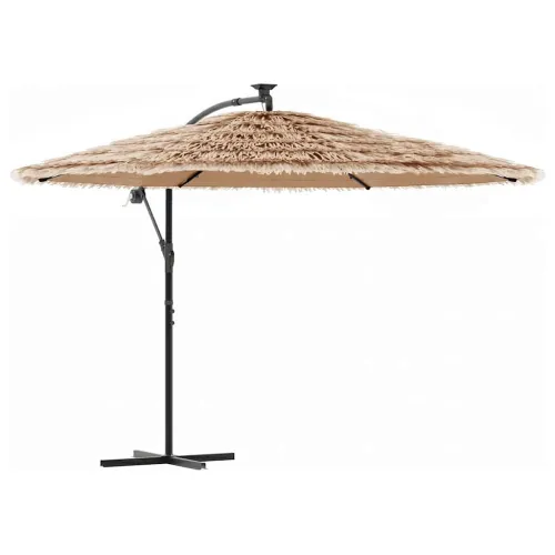 Vrtni suncobran s čeličnom šipkom smeđi 290x290x238 cm - Smeđa 290 x 290 x 238 cm Cijena