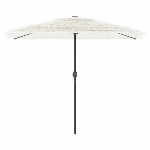 Vrtni suncobran s čeličnom šipkom bijeli 300x200x250 cm - Bijela 300 x 200 x 250 cm Cijena