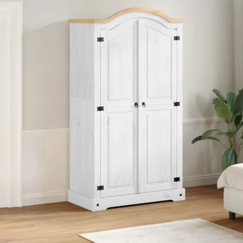 Ormar Corona 102 x 52 x 186 cm od masivne borovine - Bijela 1 1 Cijena