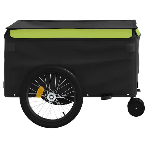 Prikolica za bicikl crno-zelena 45 kg željezna - Zelena 137 x 68 x 59 cm Cijena