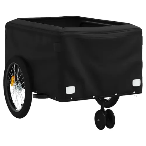 Prikolica za bicikl crno-zelena 45 kg željezna - Zelena 137 x 68 x 59 cm Cijena