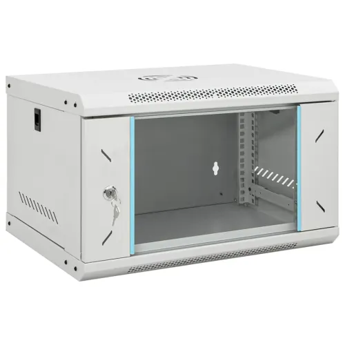 6U Zidni mrežni ormarić 19” IP20 53x40x30 cm - Siva 530 x 400 x 300 mm Siva 530 x 400 x 300 mm Cijena