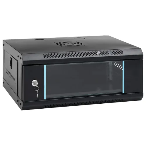 Zidni komunikacijski ormar 4U 19 ” IP20 53 x 40 x 21 cm - Crna 530 x 400 x 210 mm Crna 530 x 400 x 210 mm Cijena
