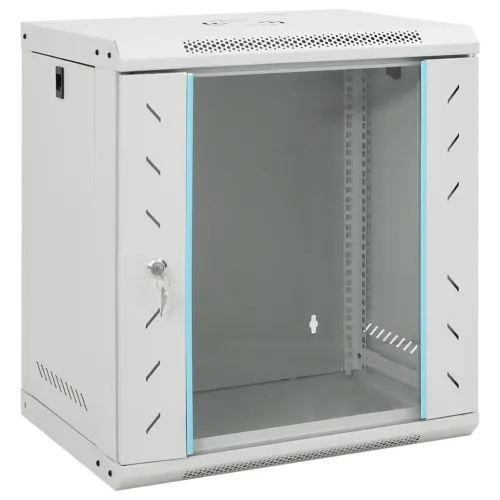 Zidni komunikacijski ormar 12U 19 ” IP20 53 x 40 x 60 cm - Siva 530 x 400 x 600 mm Siva 530 x 400 x 600 mm Cijena