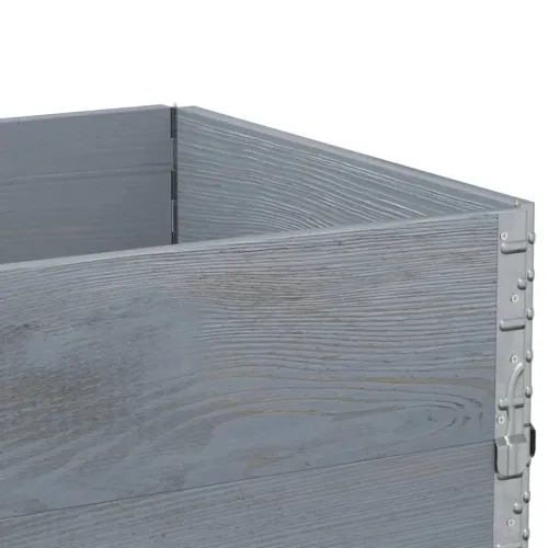 Okviri za palete 3 kom sivi 80x60 cm od masivne borovine - Siva 80 x 60 cm 3 Cijena