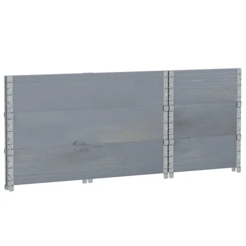 Okviri za palete 3 kom sivi 100 x 50 cm od masivne borovine - Siva 100 x 50 cm 3 Cijena