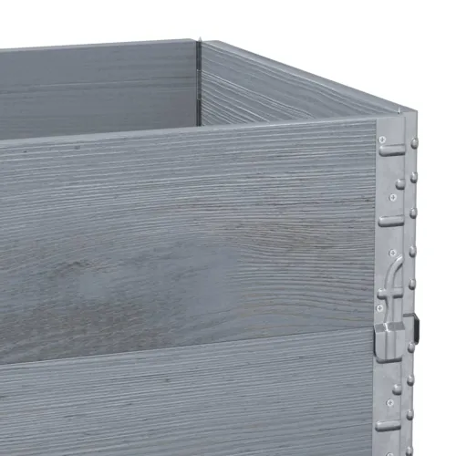 Okviri za palete 3 kom sivi 100 x 50 cm od masivne borovine - Siva 100 x 50 cm 3 Cijena