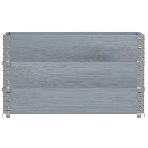 Okviri za palete 3 kom sivi 100 x 50 cm od masivne borovine - Siva 100 x 50 cm 3 Cijena