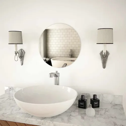Zidno ogledalo 40 cm okruglo stakleno - Φ 40 cm 1 bez LED svjetala Cijena