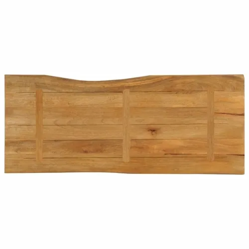 Stolna ploča 140x60x3,8cm od masivnog drva manga sa živim rubom - Drvo manga (završna obrada od hrastovine) 140 x 60 cm 38 mm Cijena