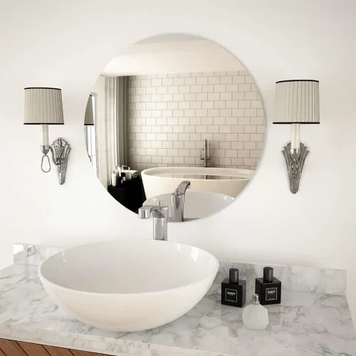 Zidno ogledalo 60 cm okruglo stakleno - Φ 60 cm 1 bez LED svjetala Φ 60 cm Cijena