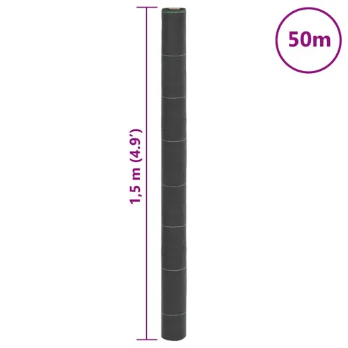 Opna protiv korova crni 1,5 x 50 m PP - 1.5 x 50 m (150 g/m²) Cijena