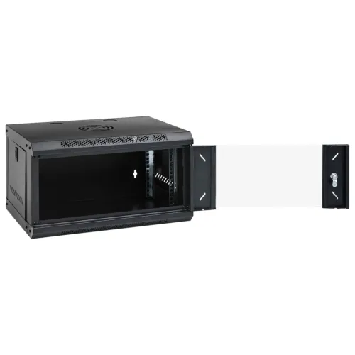 6U Zidni mrežni ormarić 19” IP20 53x40x30 cm - Crna 530 x 400 x 300 mm Crna 530 x 400 x 300 mm Cijena