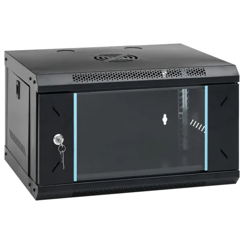 6U Zidni mrežni ormarić 19” IP20 53x40x30 cm - Crna 530 x 400 x 300 mm Crna 530 x 400 x 300 mm Cijena