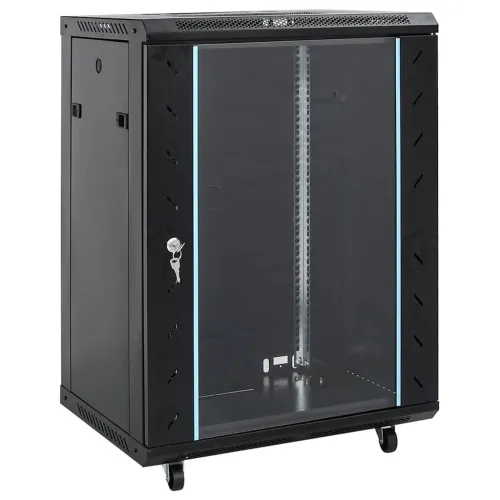 15U mrežni ormar s okretnim nogama 19” IP20 60x45x86 cm - Crna 600 x 450 x 860 mm Crna 800 x 600 x 1000 mm Cijena