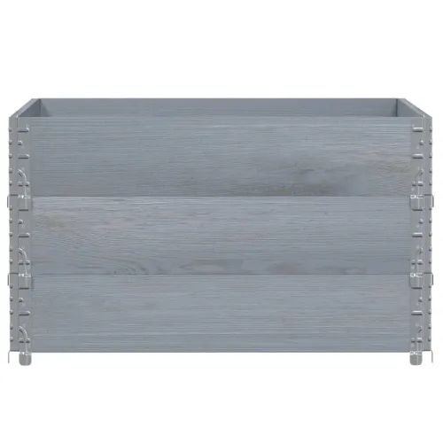 Okviri za palete 3 kom sivi 100 x 100 cm od masivne borovine - Siva 100 x 100 cm 3 Cijena