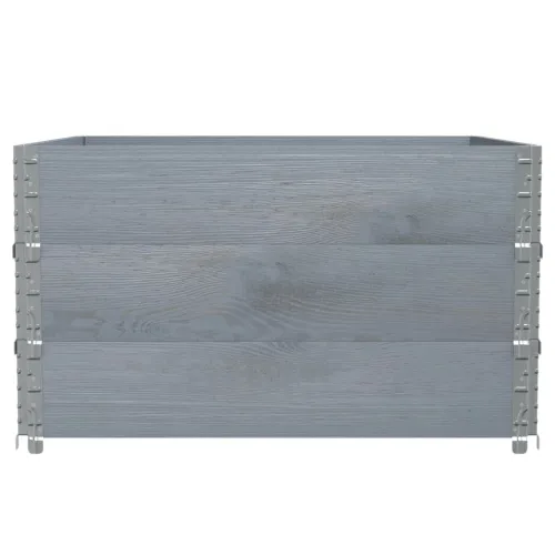 Okviri za palete 3 kom sivi 100 x 100 cm od masivne borovine - Siva 100 x 100 cm 3 Cijena