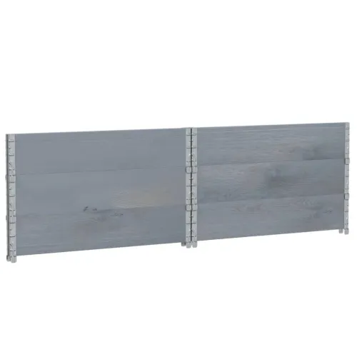 Okviri za palete 3 kom sivi 100 x 100 cm od masivne borovine - Siva 100 x 100 cm 3 Cijena