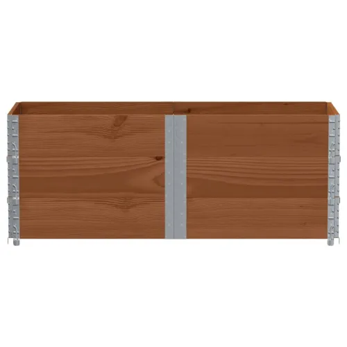 Okviri za palete 3 kom smeđi 150x50 cm od masivne borovine - Tamno smeđa 150 x 50 cm 3 Cijena