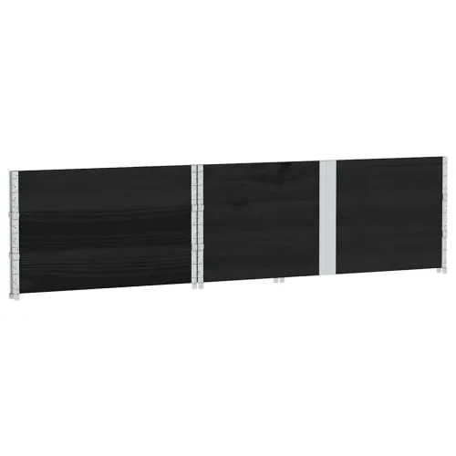 Okviri za palete 3 kom crni 150x100 cm od masivne borovine - Crna 150 x 100 cm 3 Cijena