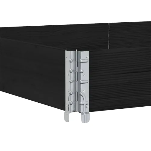 Okviri za palete 3 kom crni 150x100 cm od masivne borovine - Crna 150 x 100 cm 3 Cijena