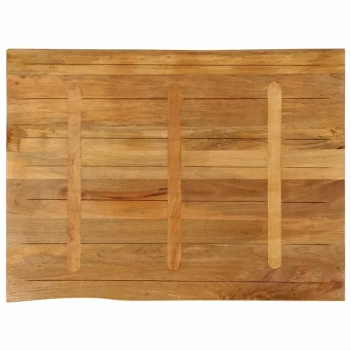 Stolna ploča 90x80x3,8 cm od masivnog drva manga sa živim rubom - Drvo manga (završna obrada od hrastovine) 90 x 80 cm 38 mm Cijena