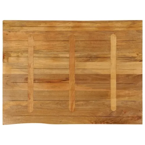 Stolna ploča 110x80x3,8cm od masivnog drva manga sa živim rubom - Drvo manga (završna obrada od hrastovine) 110 x 80 cm 38 mm Cijena